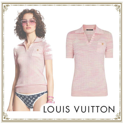 Louis Vuitton 2020 SS Short Wool Short Sleeves Logo Cropped 1A7UO7 