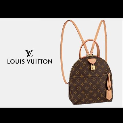 Louis Vuitton MONOGRAM 2020 Cruise Monogram Casual Style Leather Logo Backpacks 
