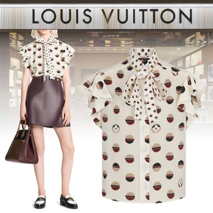 Louis Vuitton 2020 21AW Flounce Sleeve Lavaliere Blouse 1A842W 