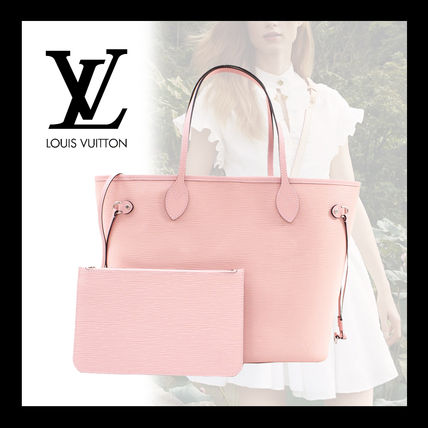 Louis Vuitton EPI Casual Style A4 Office Style Logo Totes 