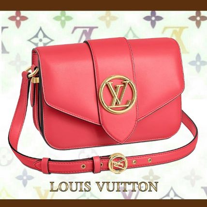 Louis Vuitton PONT NEUF 2020 21AW Plain Leather Party Style Elegant Style Crossbody Logo M55949 
