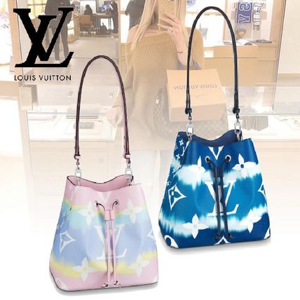 Louis Vuitton 2020 SS Monogram Casual Style Tie dye 2WAY Leather Purses M45124 M45126 