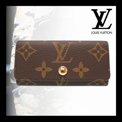 Louis Vuitton MONOGRAM Monogram Unisex Leather Logo KeychainsBag Charms 