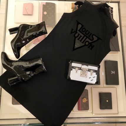 Louis Vuitton 2020 SS Lv Midnight Jersey Dress With Shoulder Zip 1A62XC 