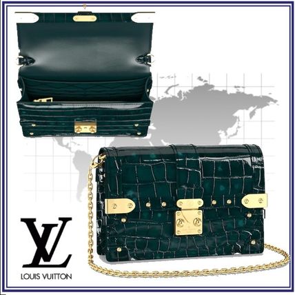 Louis Vuitton 2020 SS Crocodile Blended Fabrics Chain Wallet Long Wallets 