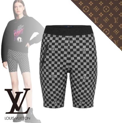 Louis Vuitton DAMIER 2019 20AW Shiny Damier Cycling Shorts 1A843X 