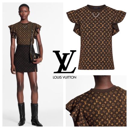 Louis Vuitton 2020 21AW Monogram Cotton Logo Tops 1A84A6 