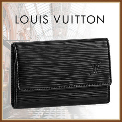 Louis Vuitton EPI Unisex Plain Leather Logo KeychainsBag Charms M63812 