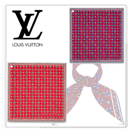 Louis Vuitton 2020 21AW Monogram Silk Logo Lightweight ScarvesShawls 