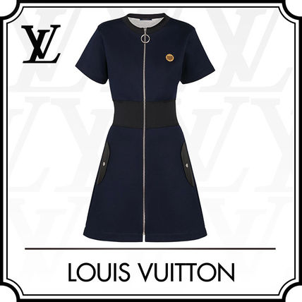 Louis Vuitton 2020 SS Crew Neck Short A line Nylon Blended Fabrics Short Sleeves 1A61EA 