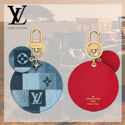 Louis Vuitton Illustre Denim Patchwork Bag Charm And Key Holder M69017 