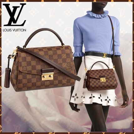 Louis Vuitton DAMIER Other Plaid Patterns Canvas Blended Fabrics 3WAY Bi color 