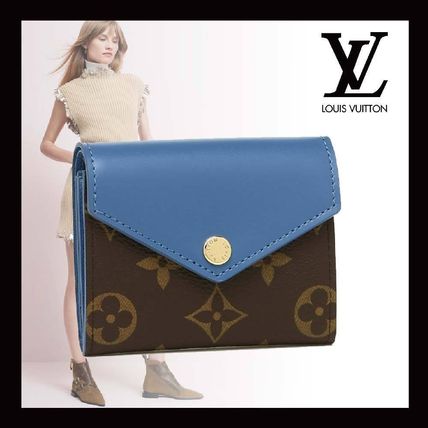 Louis Vuitton ZOE Monogram Folding Wallet Logo Folding Wallets 