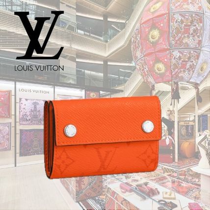 Louis Vuitton 2020 SS Monogram Unisex Blended Fabrics Leather Small Wallet Logo M69245 