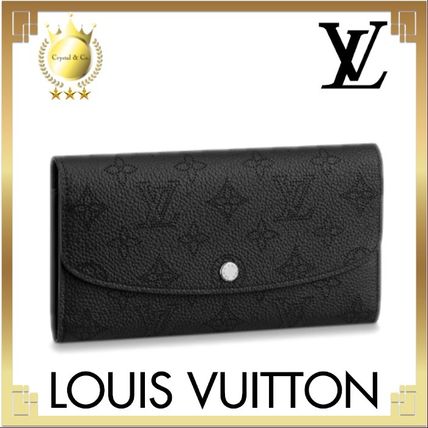 Louis Vuitton MAHINA 2020 SS Monogram Calfskin Leather Logo Long Wallets 