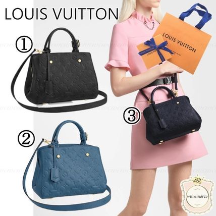 Louis Vuitton 2WAY Leather Elegant Style Handbags 