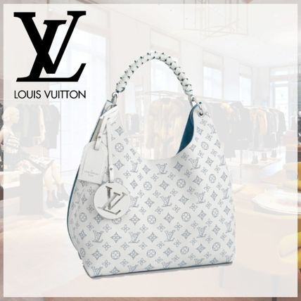 Louis Vuitton Monogram Leather Logo Totes 