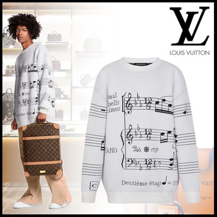 Louis Vuitton 2020 SS Crew Neck Casual Style Wool Long Sleeves Medium 1A5QD0