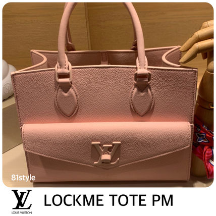 Louis Vuitton LOCKME Casual Style 2WAY 3WAY Plain Leather Party Style 