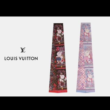 Louis Vuitton MONOGRAM 2020 SS Monogram Wool Lightweight ScarvesShawls 