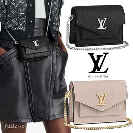Louis Vuitton LOCKME 2020 SS Casual Style Bag in Bag 3WAY Chain Plain Leather Party Style 