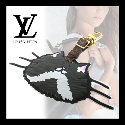 Louis Vuitton EPI Leather Logo KeychainsBag Charms 