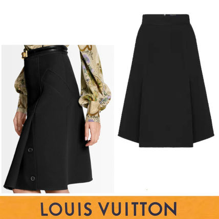 Louis Vuitton Knee Length A Line Skirt 1A7SH4 