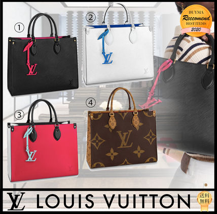 Louis Vuitton EPI 2WAY Leather Office Style Elegant Style Formal Style Totes 