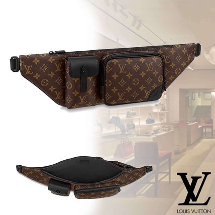 Louis Vuitton BUMBAG 2020 21AW Monogram Casual Style Canvas 2WAY Plain Leather Crossbody M45337 