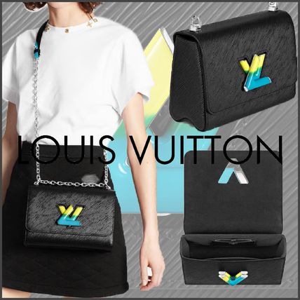 Louis Vuitton TWIST 2020 SS Blended Fabrics 3WAY Bi color Chain Plain Leather M56327 
