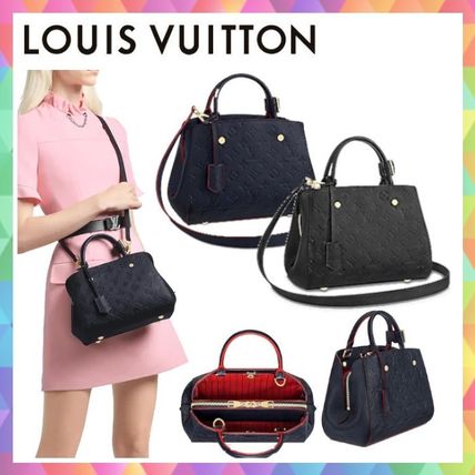 Louis Vuitton MONTAIGNE 2020 SS Monogram 2WAY Plain Leather Elegant Style Crossbody 