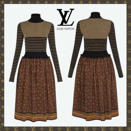 Louis Vuitton MONOGRAM 2020 21AW Stripes Monogram Zigzag Casual Style Wool Silk 1A835Q 