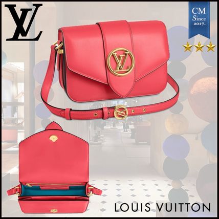 Louis Vuitton PONT NEUF 2020 SS Leather Crossbody Logo Shoulder Bags 