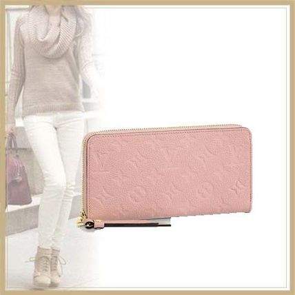 Louis Vuitton MONOGRAM EMPREINTE Monogram Leather Long Wallets 