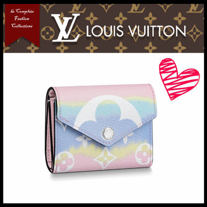 Louis Vuitton MONOGRAM 2020 SS Monogram Tie dye Bi color Folding Wallet Logo M69341 