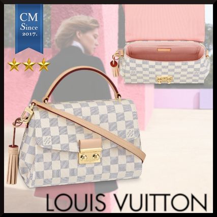Louis Vuitton DAMIER AZUR 2019 SS Canvas 2WAY Elegant Style Crossbody Handbags 
