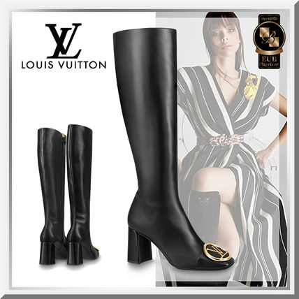 Louis Vuitton 2020 21AW Square Toe Casual Style Plain Leather Elegant Style 1A5LRZ 