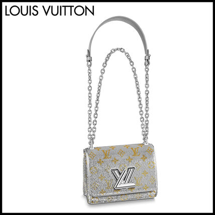 Louis Vuitton TWIST Leather Elegant Style Logo Shoulder Bags 
