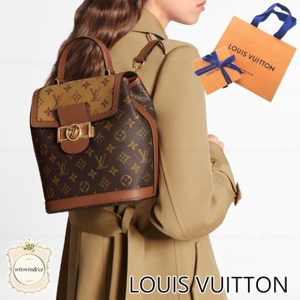 Louis Vuitton MONOGRAM 2020 SS Monogram 2WAY Leather Elegant Style Backpacks 