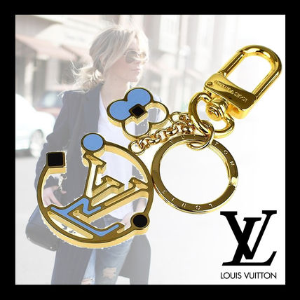 Louis Vuitton MONOGRAM Flower Patterns Monogram Unisex Logo KeychainsBag Charms 