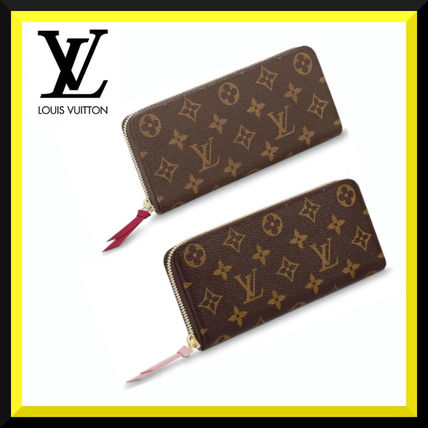 Louis Vuitton Monogram Leather Long Wallet Logo Long Wallets M61298 M60742 