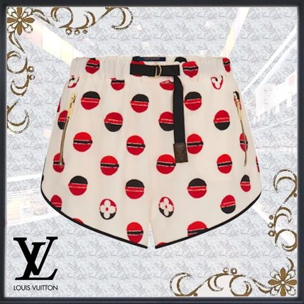 Louis Vuitton 2020 21AW Short Casual Style Wool Silk Blended Fabrics Logo Shorts 1A842N 