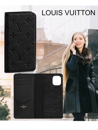 Louis Vuitton 2020 SS Monogram Unisex Plain Leather Logo iPhone 11 