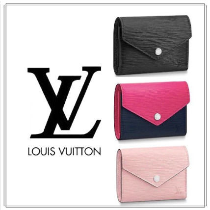 Louis Vuitton PORTEFEUILLE VICTORINE 2020 SS Unisex Leather Logo Folding Wallets 