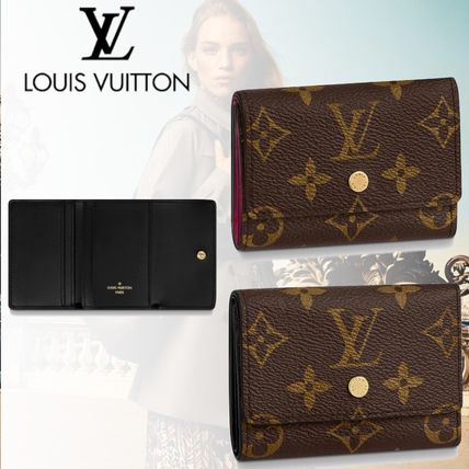 Louis Vuitton MONOGRAM Monogram Unisex Calfskin Folding Wallet Small Wallet Logo 