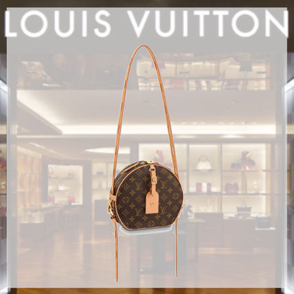 Louis Vuitton PETITE BOITE CHAPEAU Monogram Casual Style Calfskin Elegant Style Crossbody Logo M52294 