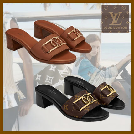 Louis Vuitton Monogram Leather Logo Sandals 1A64IH 1A660F 