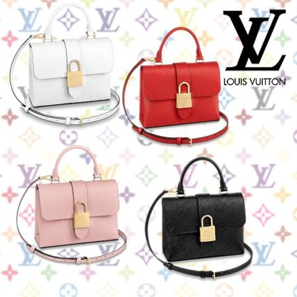 Louis Vuitton 2WAY Plain Leather Crossbody Handbags M52880