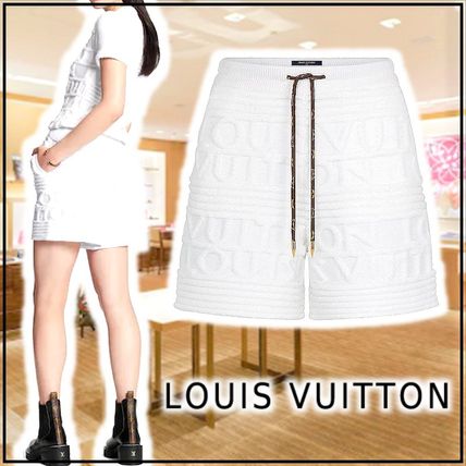Louis Vuitton 2020 21AW Soft Wool Knit Shorts With 3D Louis Vuitton Signature 1A83EC 