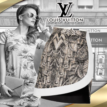 Louis Vuitton 2020 Cruise Jacquard Mini Skirt 1A62OL 